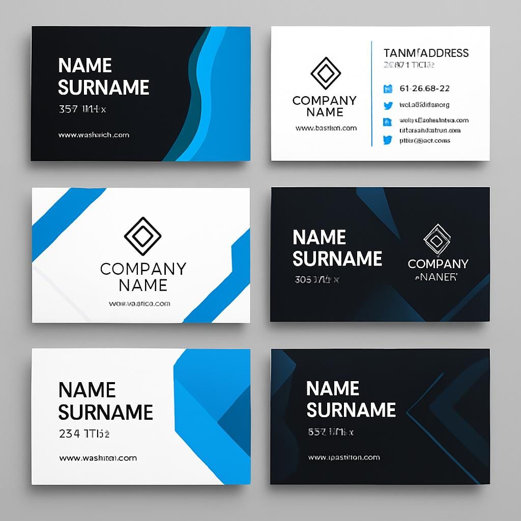 Foil-stamped business cards